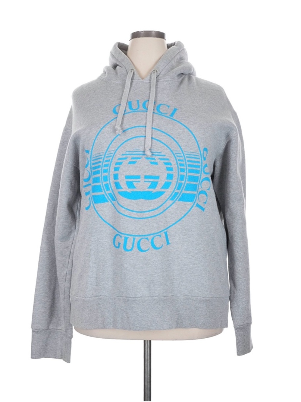 Gucci Gray Terry Pullover Hoodie XXL